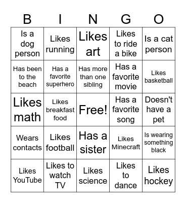 Icebreaker Bingo: Find Someone Who Bingo Card