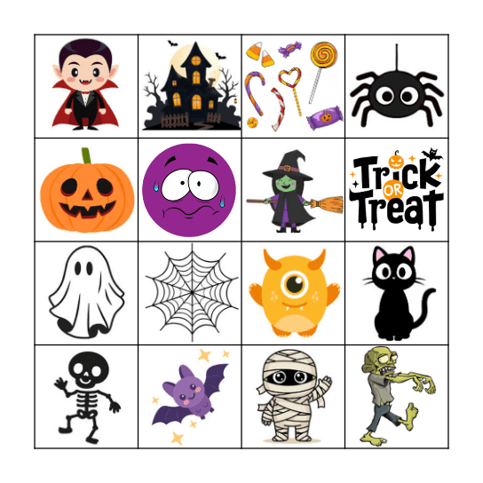 Halloween Bingo Card