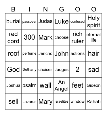 Making Choices Review Bingo Card