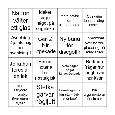 VP-Bingo Card