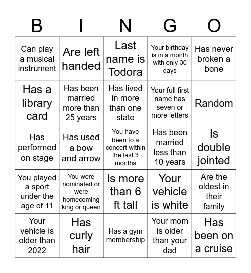 Pumpkin Carving Bingo Card