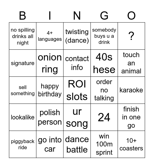 limeksen appro Bingo Card