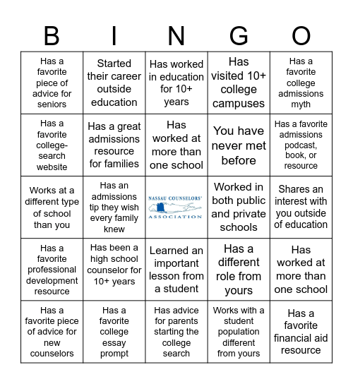 Find Someone Who... Bingo Card