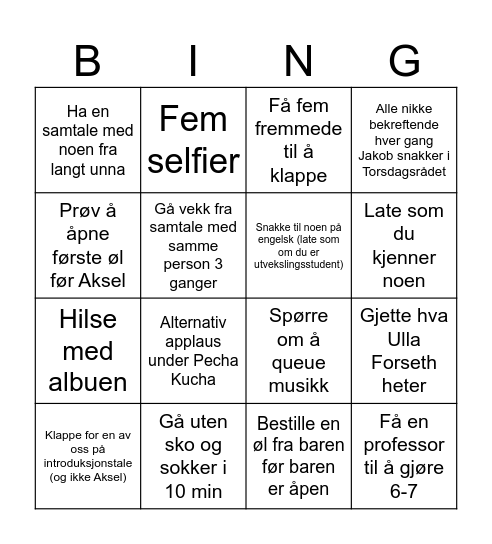 SOS2019 H26 FESTBINGO Card