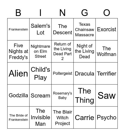 Room 200 BINGO Card