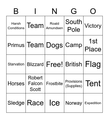 Arctic Bingo Hard Bingo Card