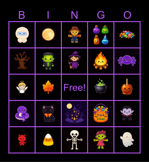 Engagement Committee Halloween Bingo Card