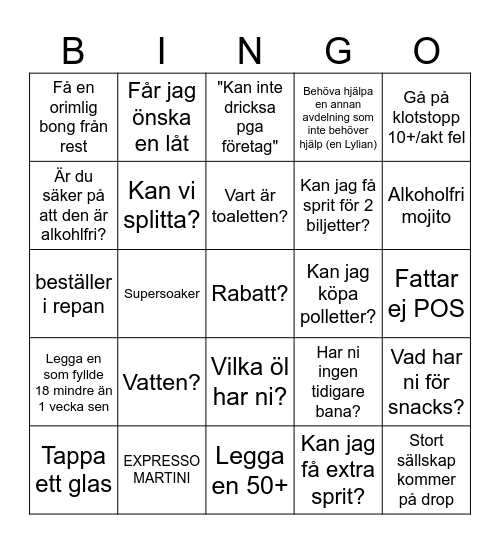 Star bingo Card