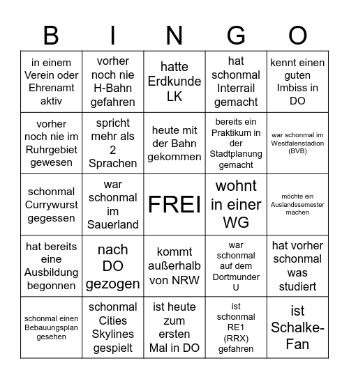 Planer:innen-Bingo Card