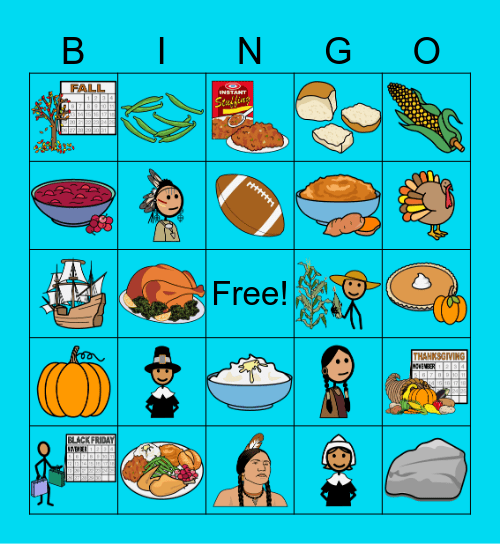 Thanksgiving Bingo Card