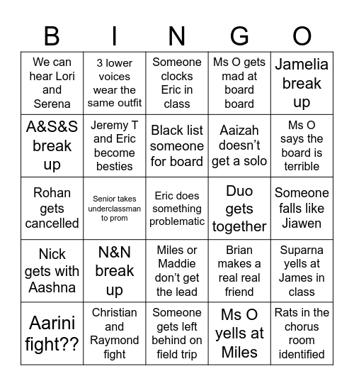 Board Board Bingo Board Bingo Card