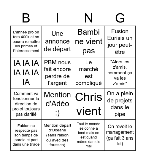 Réunion 02/10/2026 Bingo Card