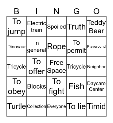 El bingo~ 4A Bingo Card