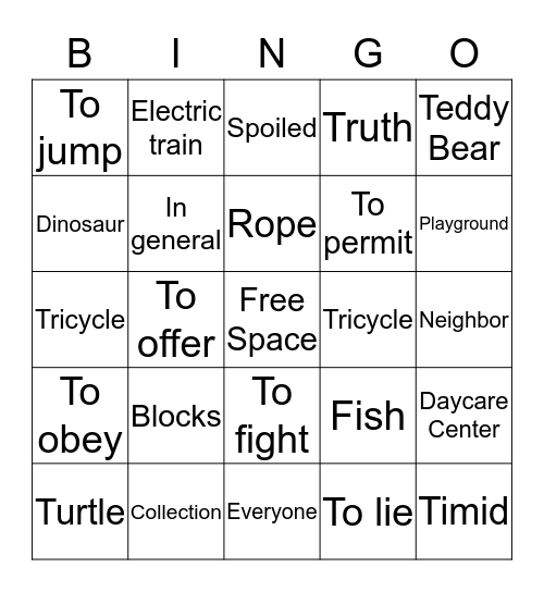 El bingo~ 4A Bingo Card