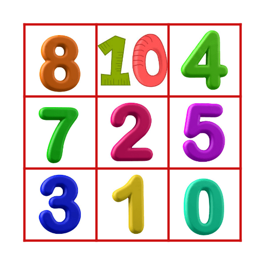 LOS NUMEROS Bingo Card
