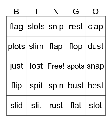 41b Bingo Card