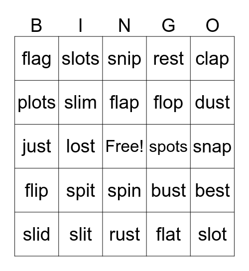 41b Bingo Card
