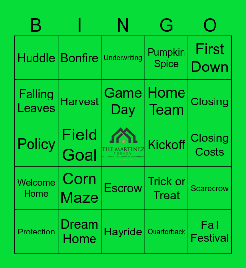 The Martinez Agency Bingo Card
