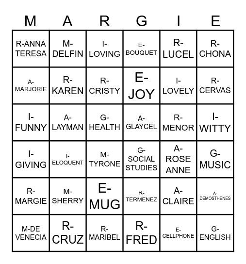 INQUIRER TEACHERS' DAY 2026 Bingo Card