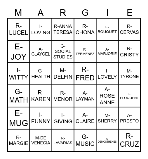 INQUIRER TEACHERS' DAY 2026 Bingo Card