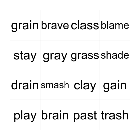 WWP 12 Bingo Card