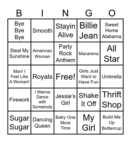 Sue's Birthday Bingo Card