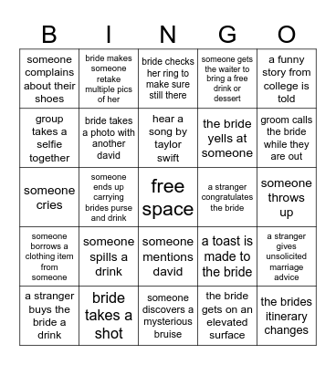 GIRLS GONE MILD BINGO Card