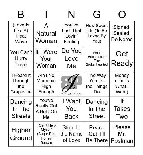 MOTOWN FAMILY Bingo Card