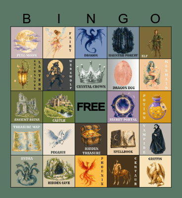 Beasts & Beyond BINGO Card