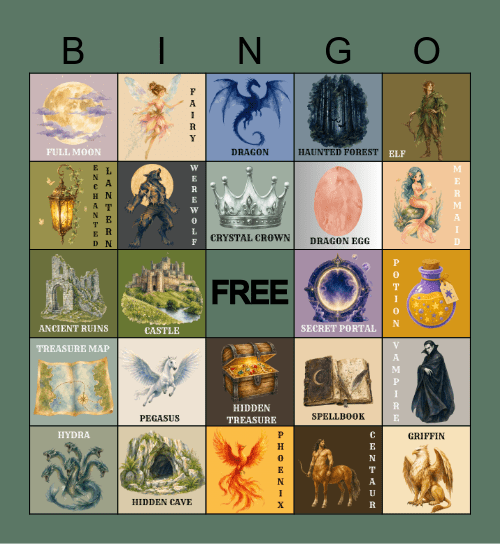 Beasts & Beyond BINGO Card