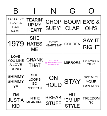 ROUND 2 Bingo Card