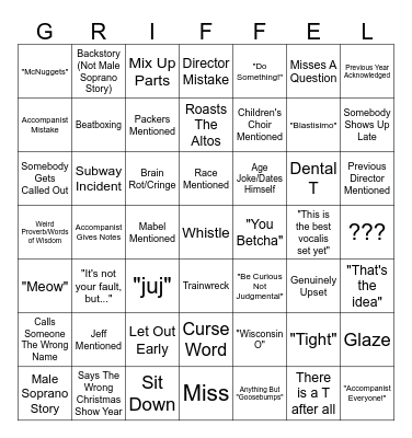Bill Bingo Card