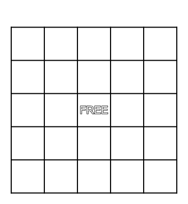MY FAMILY Bingo Card