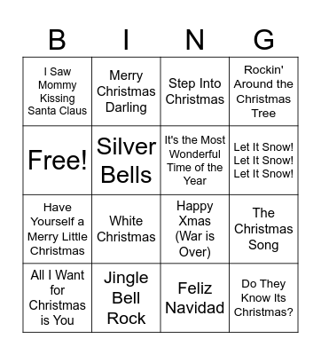 Christmas Bingo Card