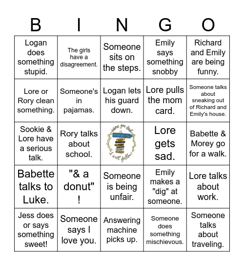 Bingo with the girls! Bingo Card