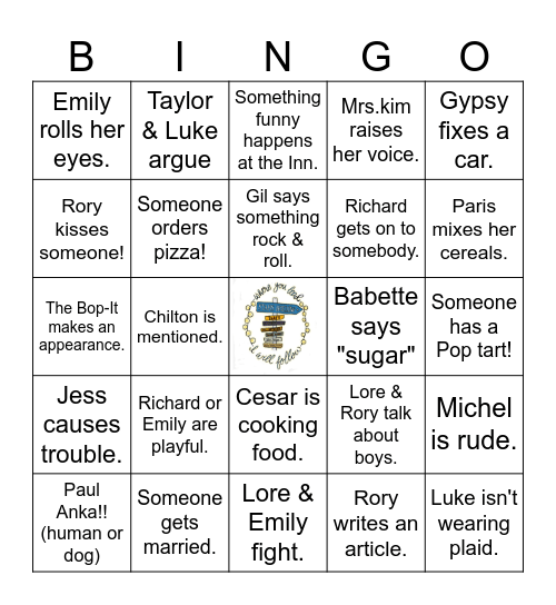 Bingo with the girls! Bingo Card