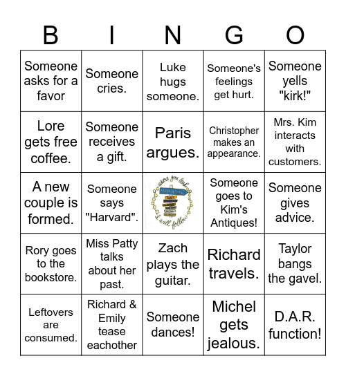 Bingo with the girls! Bingo Card