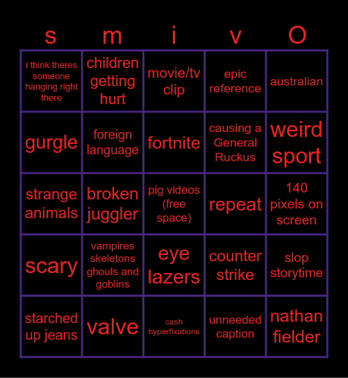 kaimans tiktok fyp bingo Card