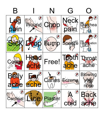 Im feeling unwell Bingo Card