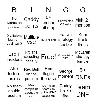 Bahlaysia Bingo Card