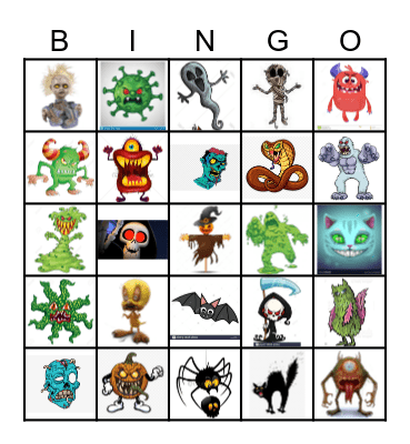 Spooky Bingo Card
