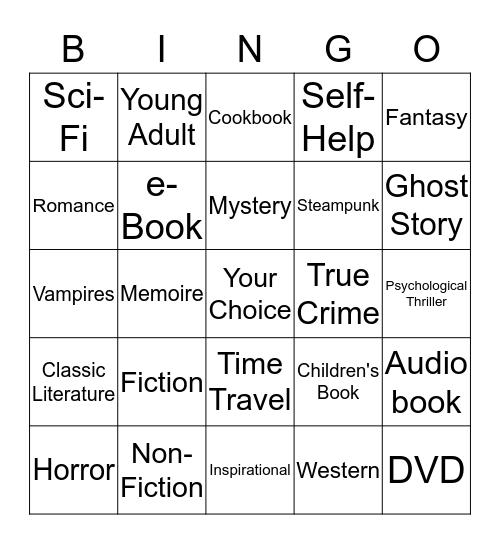 Groundbreaking Reads! Bingo Card