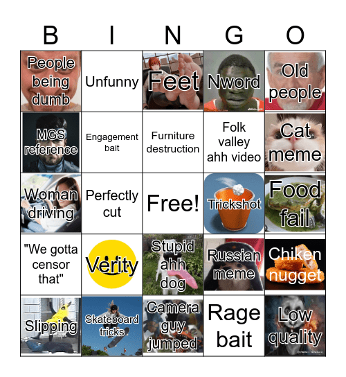 Unusual Bngo 19 Bingo Card