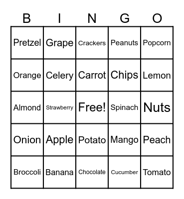 Fake Bingo Card