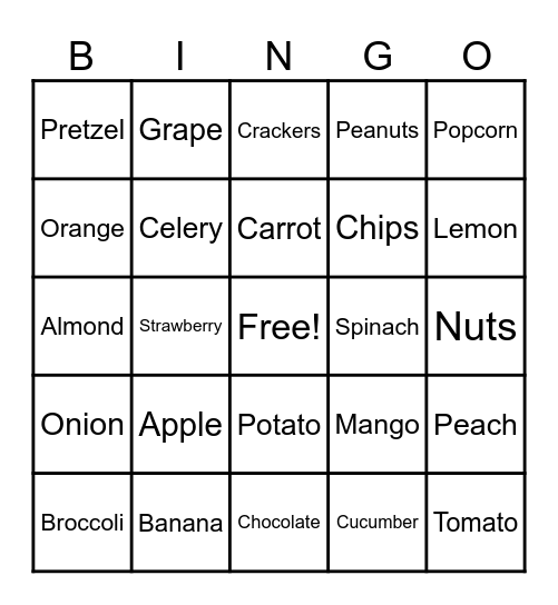 Fake Bingo Card
