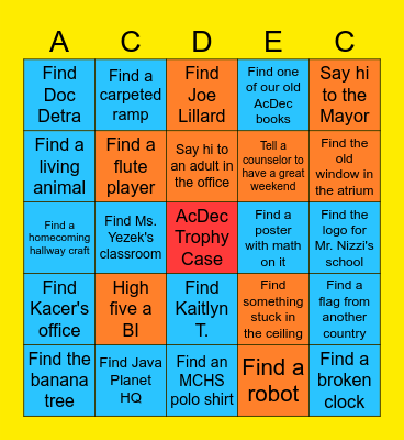 Team Building Bingo Card