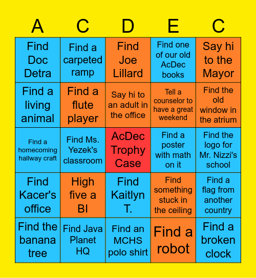 Team Building Bingo Card