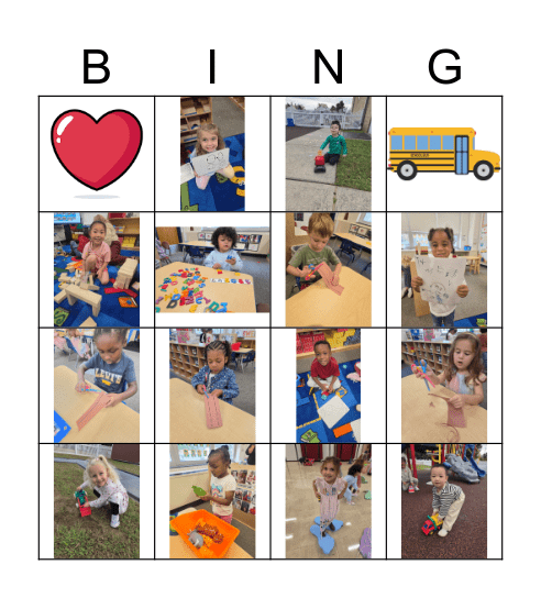 Friendship Bingo Card