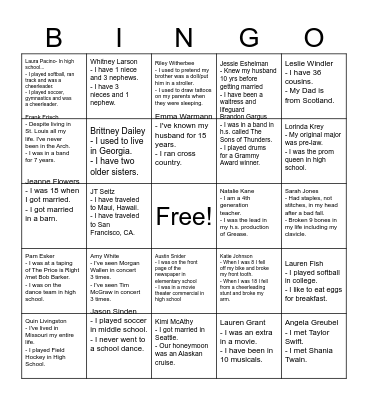 2026 Fairway Truth and Lies Bingo Card
