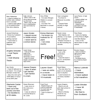2026 Fairway Truth and Lies Bingo Card